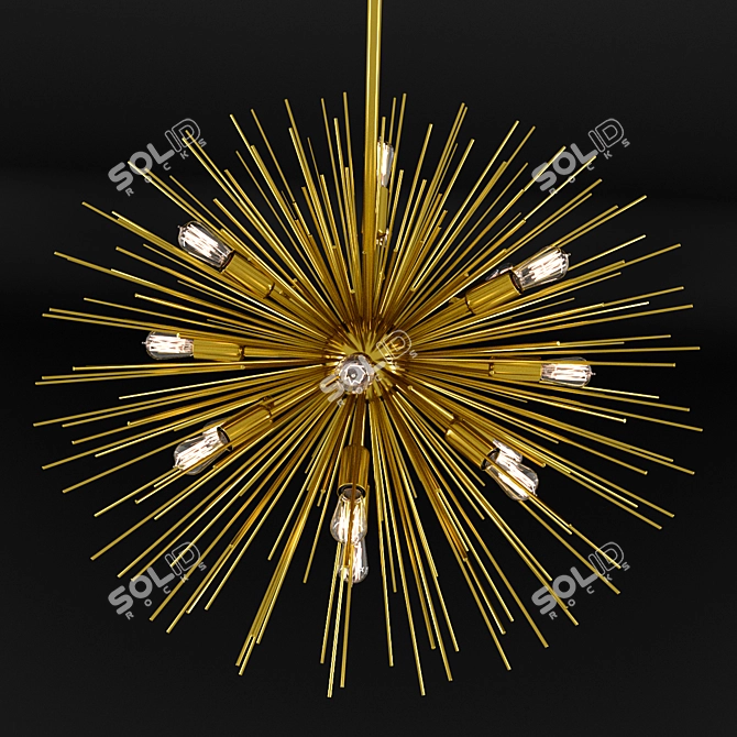 Stunning Arteriors Zanadoo Chandelier 3D model image 2