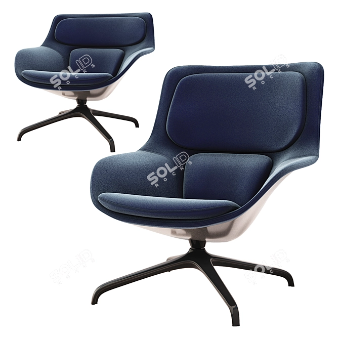 Modern and Versatile Herman Miller Striad 3D model image 1