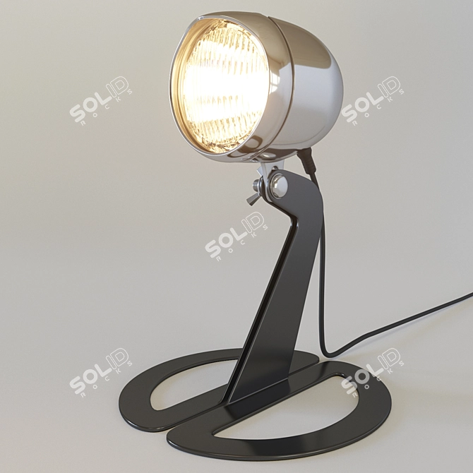 Minimalist Bike Lamp: Stylish Table Lighting 3D model image 1