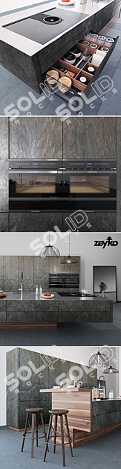 Zeyko Forum Kitchen Set 3D model image 2