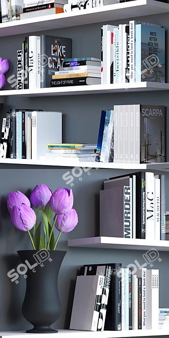 Title: 3D Books with OBJ, Corona & V-Ray 3D model image 2