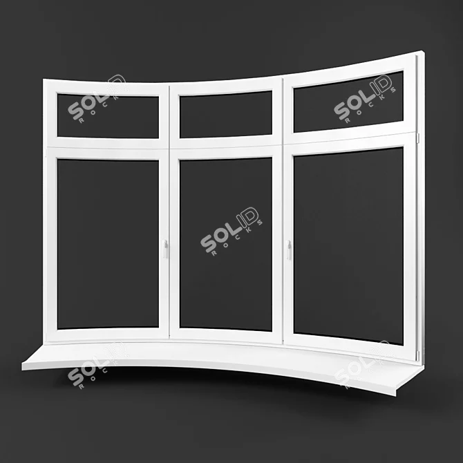 Sleek Window Solution 3D model image 1