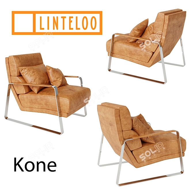 Title: Elegant Kone Armchair, Linteloo 3D model image 1