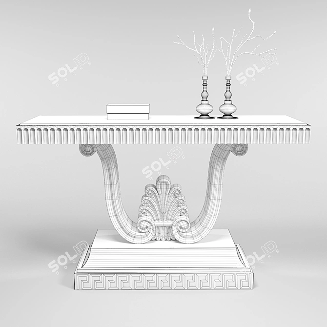 Modern Paris Collection Console 3D model image 2