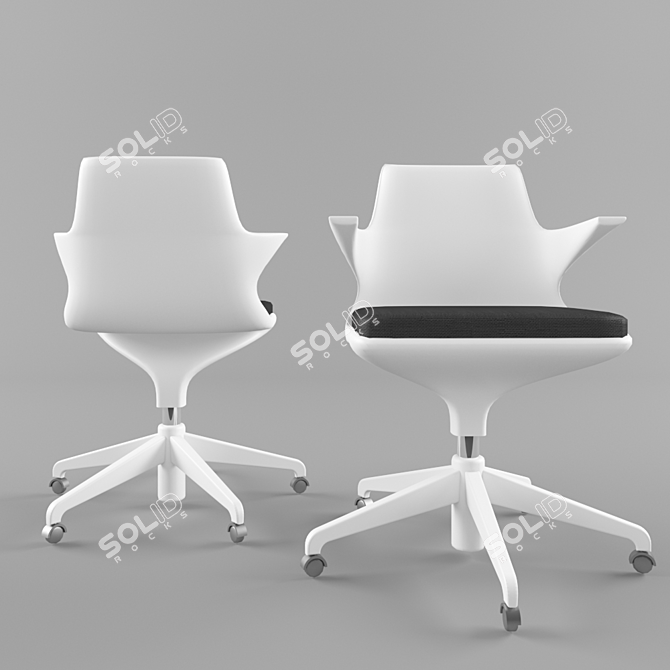 Elegant Spoon Chair: Kartell's Perfect Blend of Style and Comfort 3D model image 1