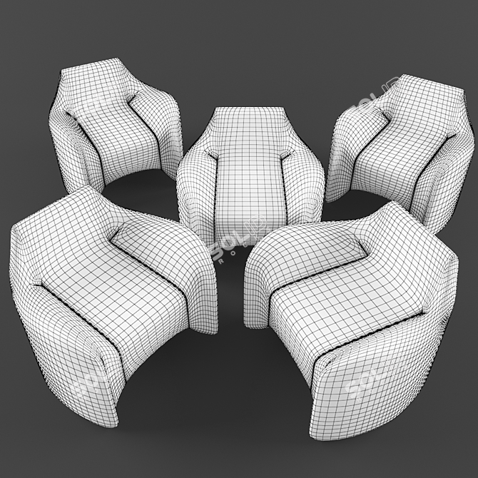 Tokyo Soft: Ultimate Comfort in Style 3D model image 2