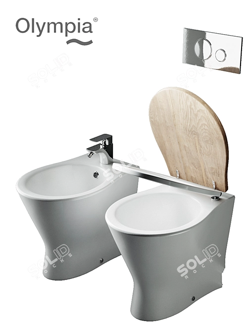 Elegant Formosa Ceramic Basin 3D model image 3