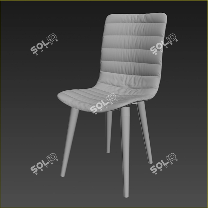 Zuo Modern Jericho Purple Chair 3D model image 3