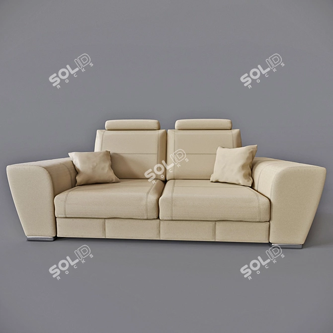 Tarello PUSHE Sofa Bed: Stylish & Versatile 3D model image 1