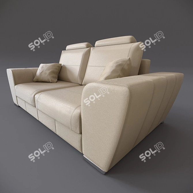 Tarello PUSHE Sofa Bed: Stylish & Versatile 3D model image 2