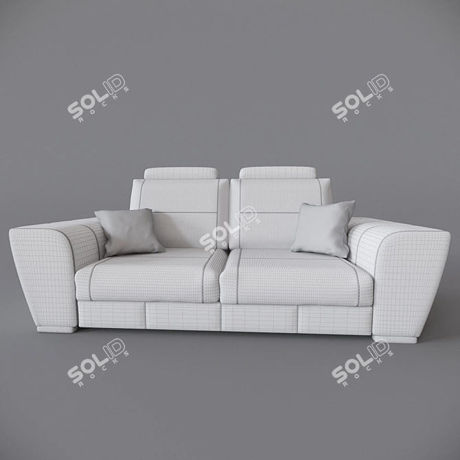 Tarello PUSHE Sofa Bed: Stylish & Versatile 3D model image 3