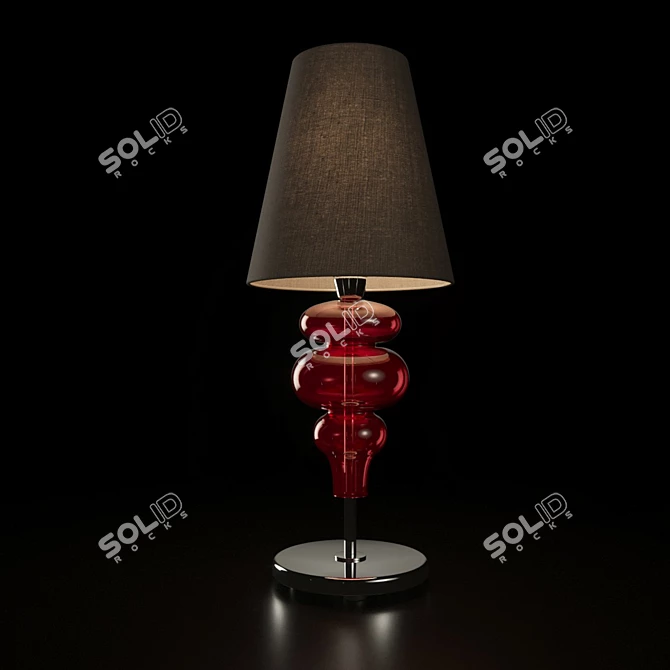 Elegant Barovier & Toso Ran 7180 Table Lamp 3D model image 1