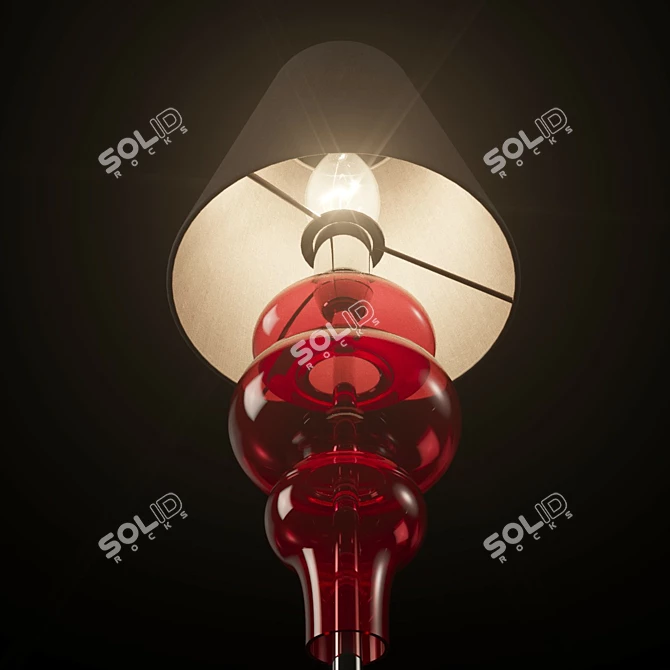 Elegant Barovier & Toso Ran 7180 Table Lamp 3D model image 2