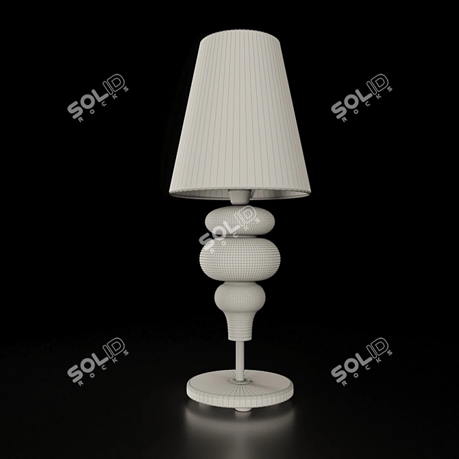 Elegant Barovier & Toso Ran 7180 Table Lamp 3D model image 3