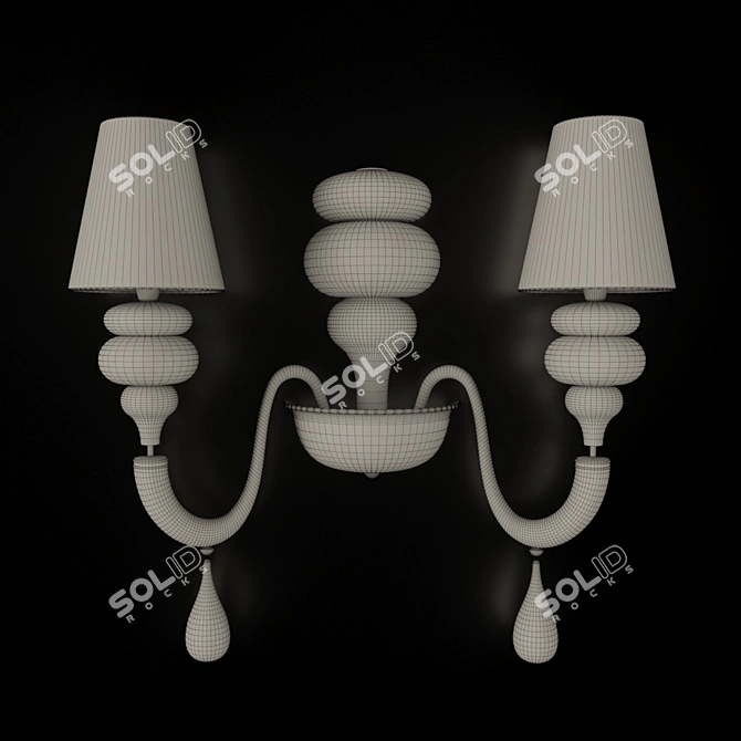 Barovier & Toso Ran Side 7159 Sconce 3D model image 3