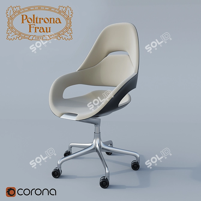 Stylish and Comfortable POLTRONA FRAU cockpit 3D model image 1