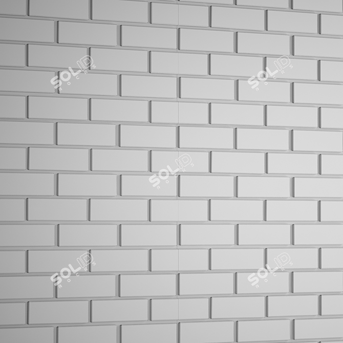 Brick Wall Panel Collection 3D model image 3