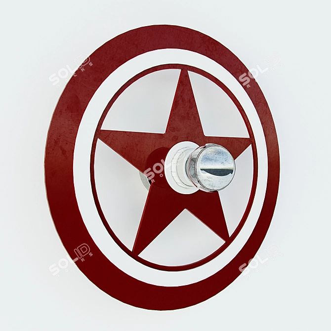 Versatile Ceiling/Wall Light, 300mm 3D model image 1