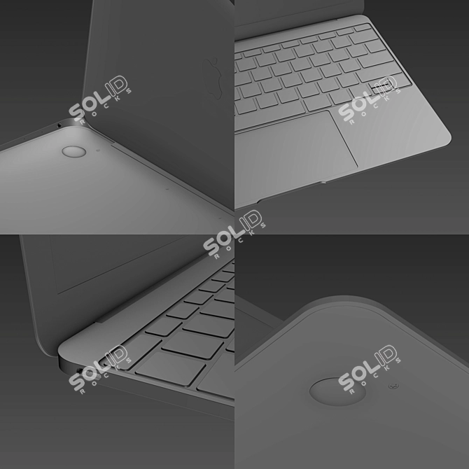 Apple MacBook 2015: Powerful 3D Rendering Tool 3D model image 3