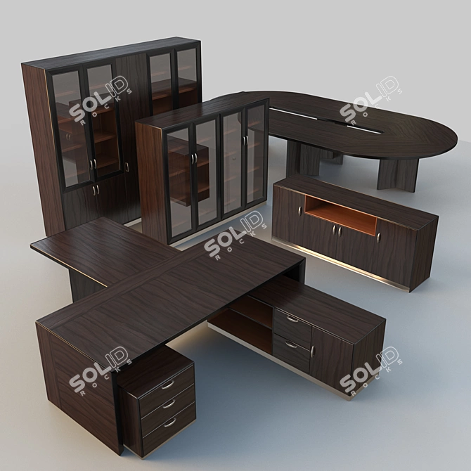 Executive Office Furniture Set "Palladio 3D model image 1