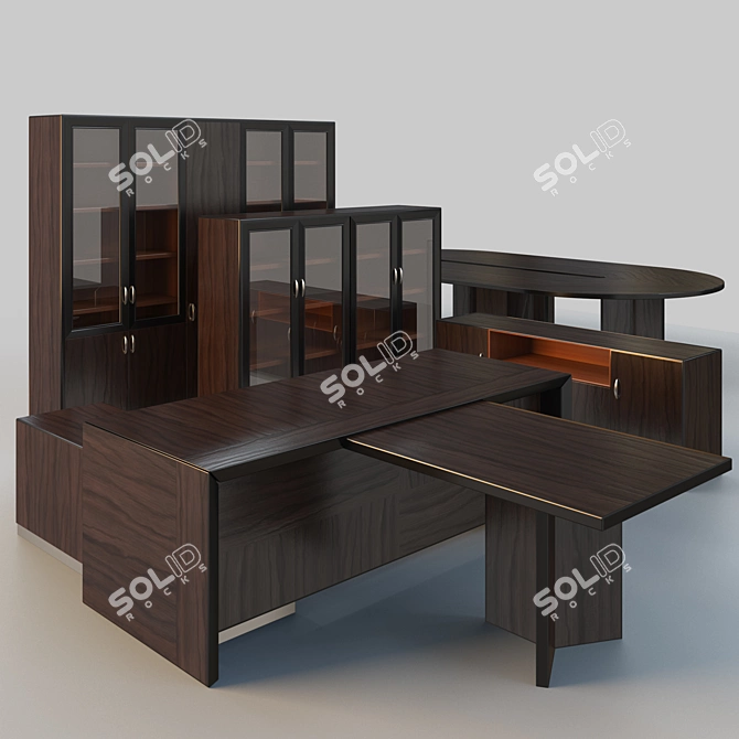 Executive Office Furniture Set "Palladio 3D model image 3