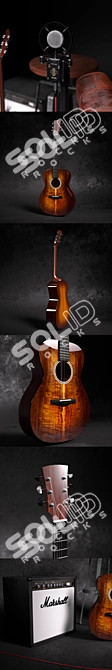 Music Collection: Combo, Guitar & Mic 3D model image 2