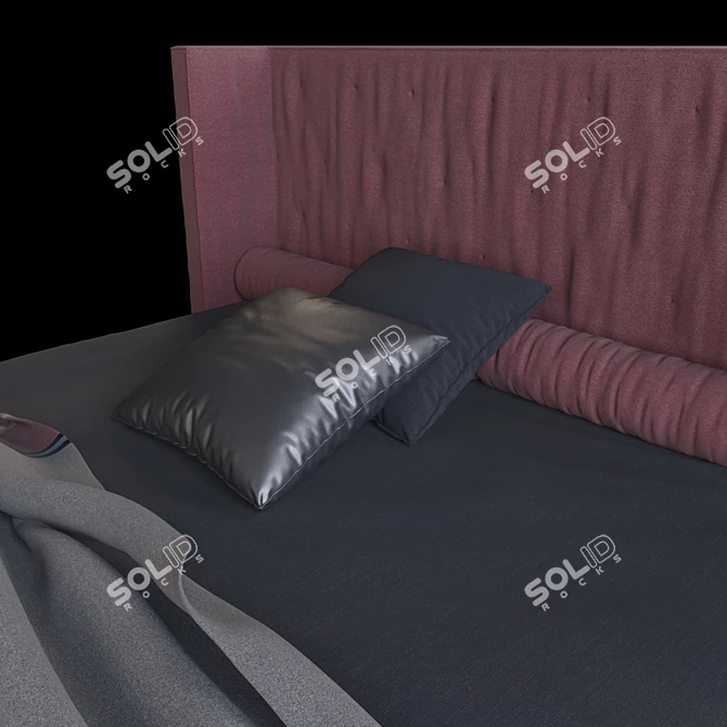 Luxurious Twils Vendome Bed 3D model image 2