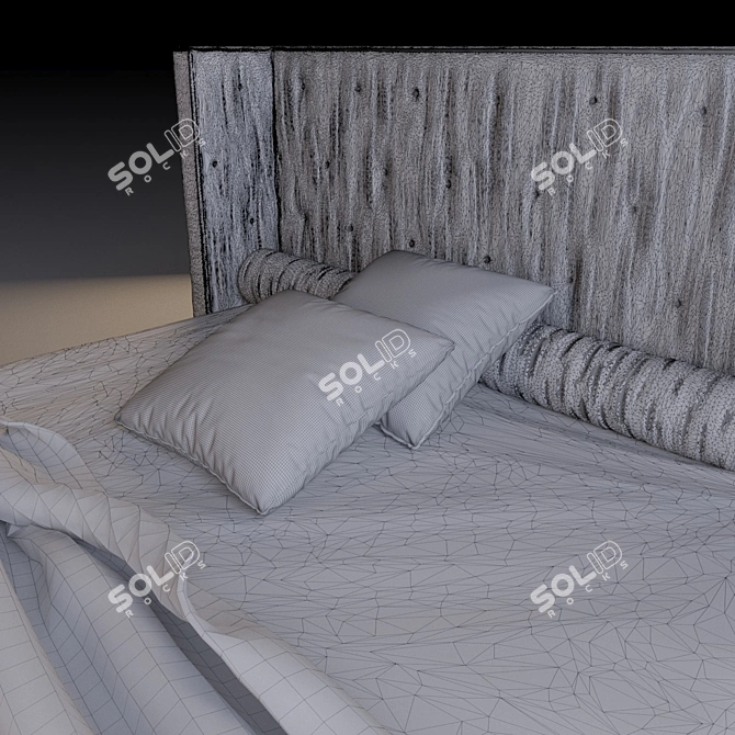 Luxurious Twils Vendome Bed 3D model image 3