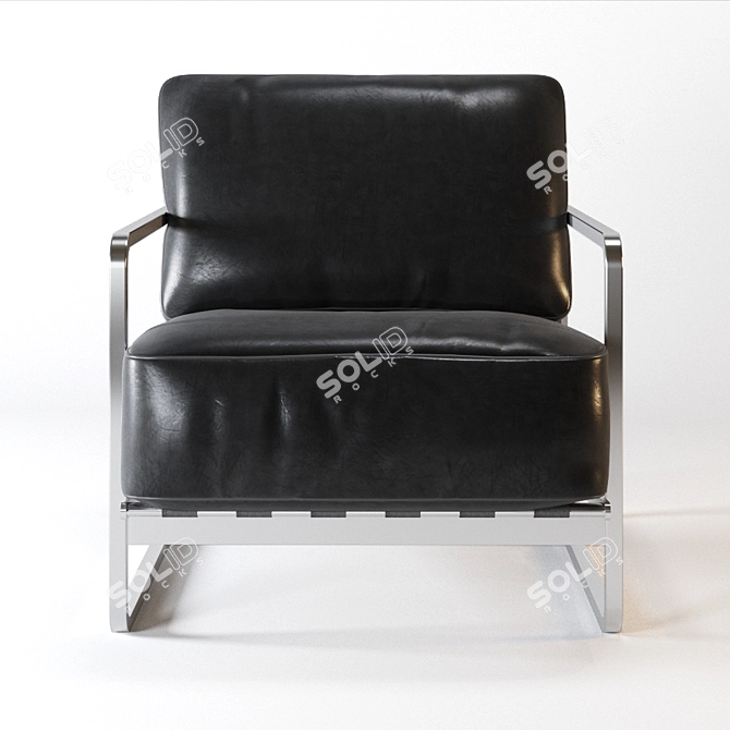 Zurigo Armchair: Sleek and Stylish Design 3D model image 2