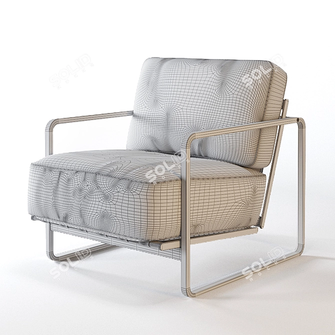 Zurigo Armchair: Sleek and Stylish Design 3D model image 3
