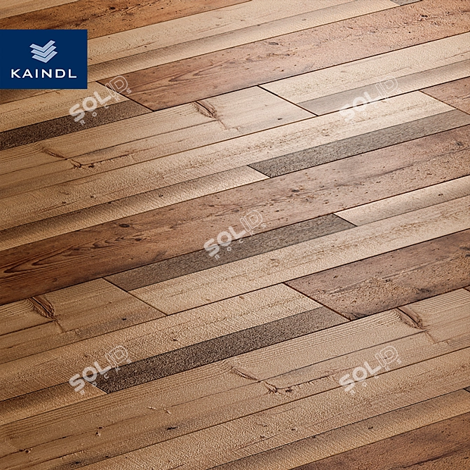 Vibrant Pine Parquet: Kaindl Farco Vivid 3D model image 1