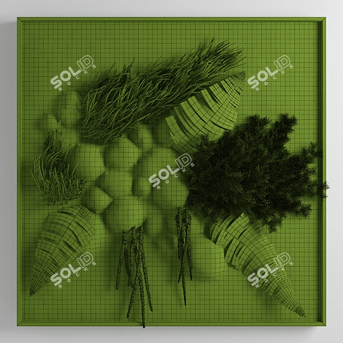 Green Panel 800mm | 3D Max, Obj | V-Ray Render 3D model image 3