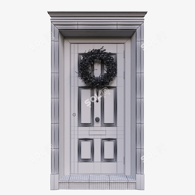 Classic 900mm Door 3D model image 3