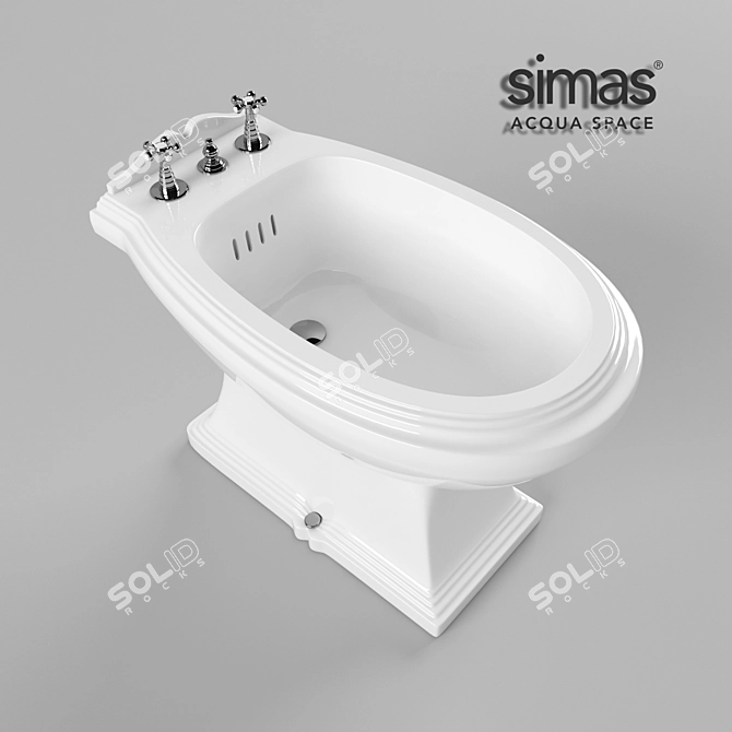 Simas Arcade Bidet: Italian Outdoor Luxury 3D model image 1