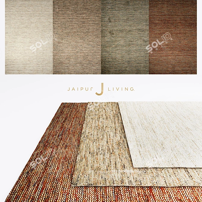 Authentic Jaipur Caswell Rug 3D model image 1