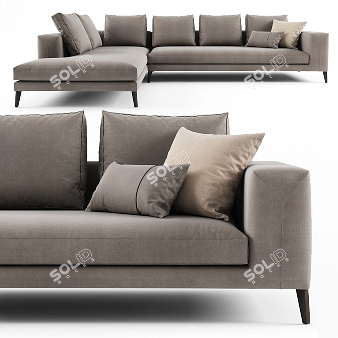 Casamilano Hamptons: Luxury Sofa with Timeless Design 3D model image 1