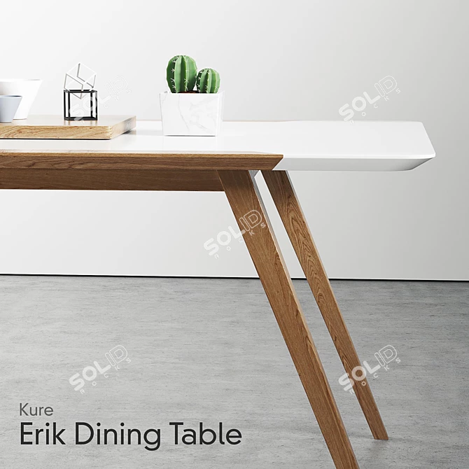 Modern Kure Erik Dining Table 3D model image 3