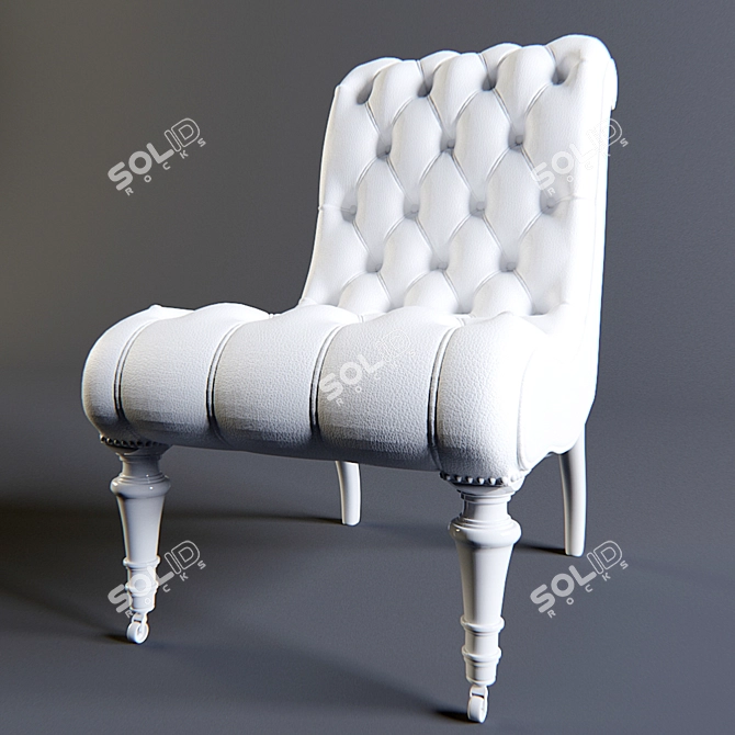 George Smith Brewster Chair: Elegant, Comfortable, Timeless 3D model image 2
