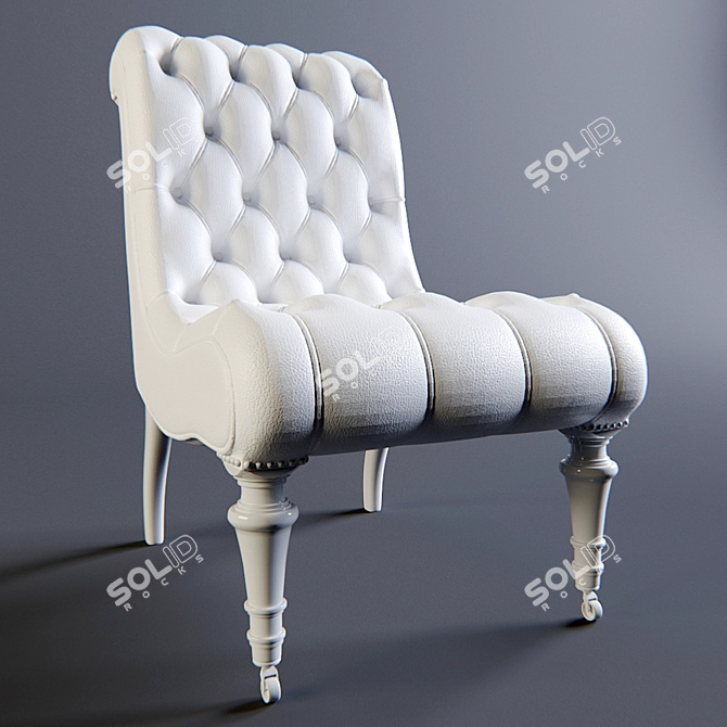 George Smith Brewster Chair: Elegant, Comfortable, Timeless 3D model image 3
