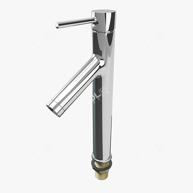 Sleek Faucet Washbasin: Modern Bathroom Upgrade 3D model image 1