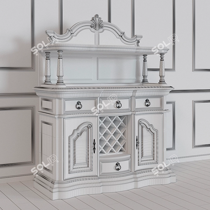 San Mateo Sideboard: Elegant and Functional Furniture 3D model image 3