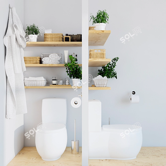 Villeroy & Boch Aveo NG Toilet 3D model image 1