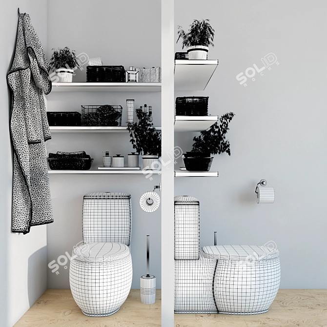 Villeroy & Boch Aveo NG Toilet 3D model image 2