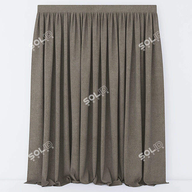 Elegant Curtain_09: V-Ray Render 3D model image 1