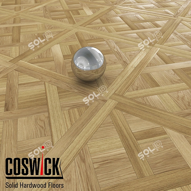 Versailles Oak Flooring 3D model image 1