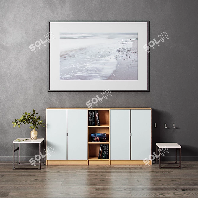 Versatile and Stylish Ikea Composition 3D model image 1