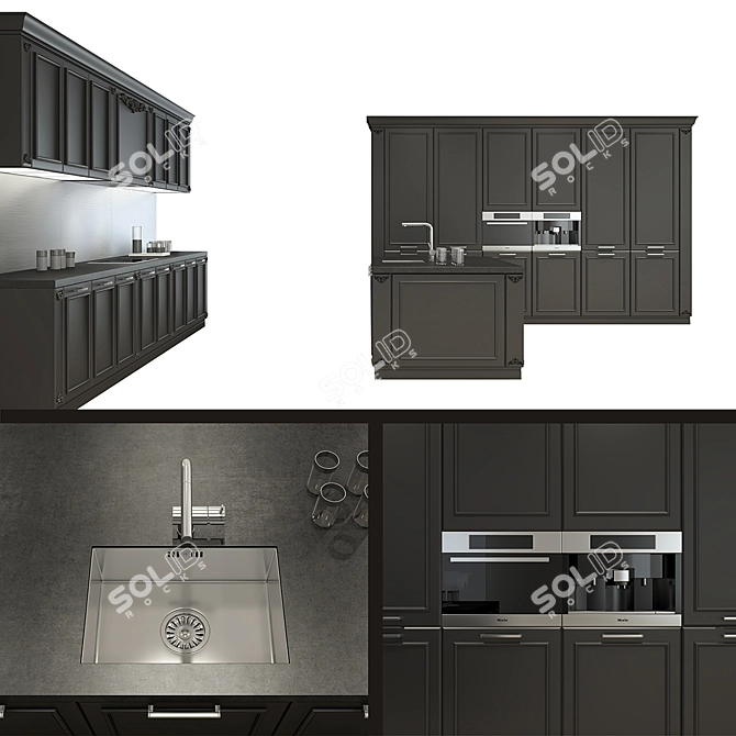 Award-Winning Kitchen: Innovative Design & Functionality! 3D model image 2