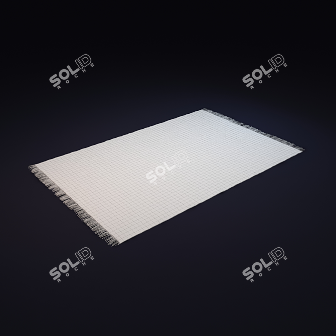 Modern Luxe Grey Carpet 3D model image 2