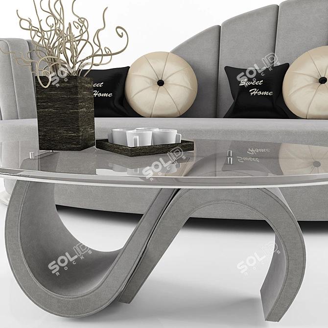 ELLEDUE S 617: Modern Italian Sofa 3D model image 2