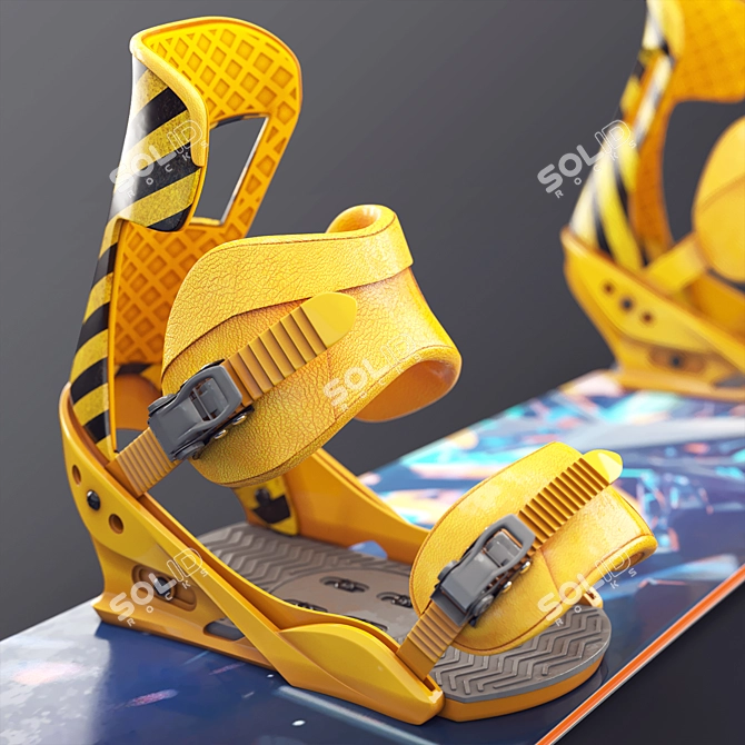 Title: High-Quality Snowboard: Detailed 3D Model 3D model image 3